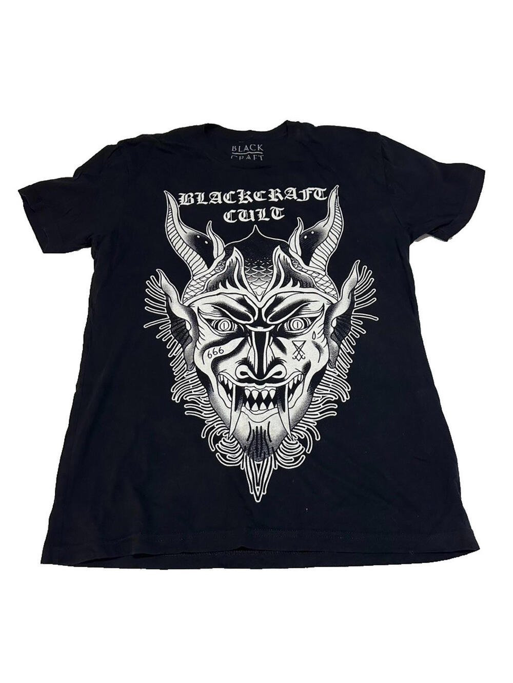 Black Craft Cult T Shirt Demon Japanese II Black Satan Large L Emo Punk Metal